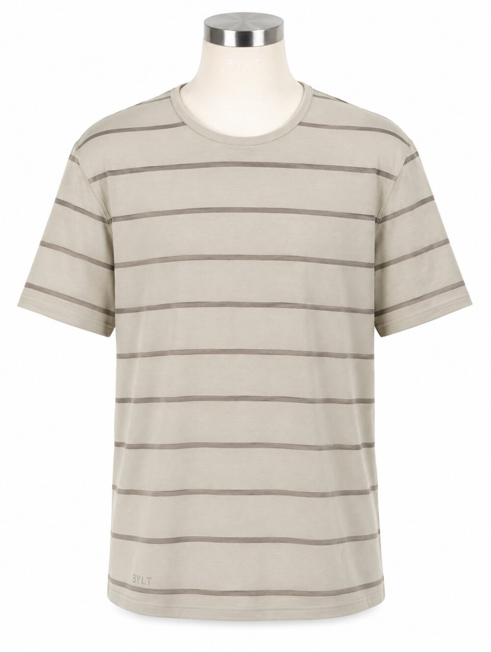 BYLT Premium Basics Men XL Striped Drop-Cut Lux Short Sleeve T-Shirt NWT